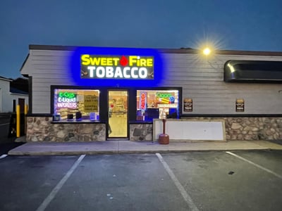 SWEET FIRE TOBACCO CHANNEL LETTER SIGN